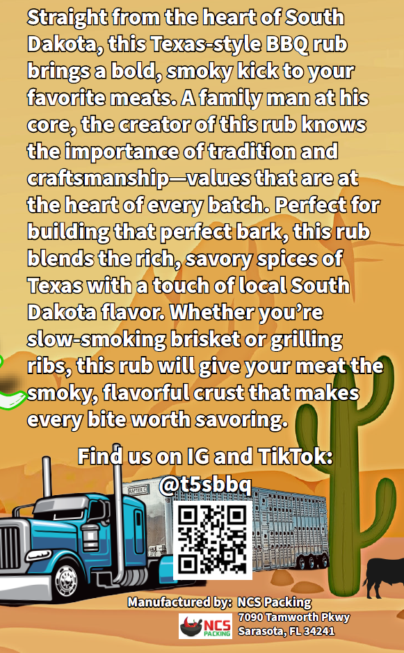 T5sBBQ City Slicker Texas Style BBQ Rub 9oz - Image 3